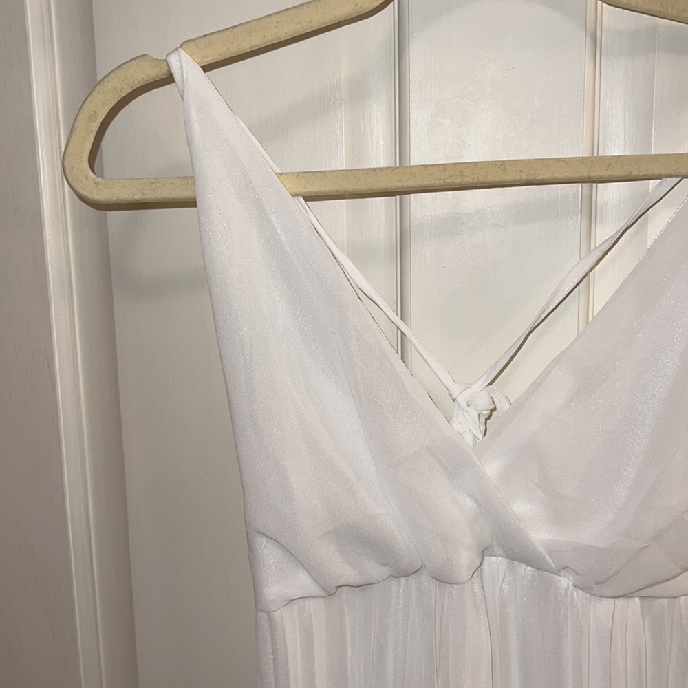 Simple white dress - perfect for a beach cover up